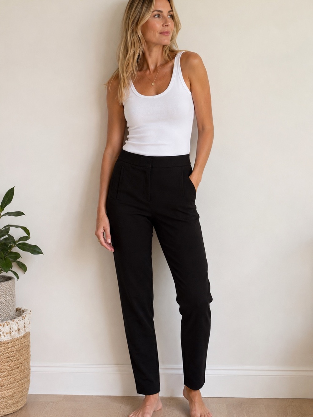 COS Black Skinny Stretch Pants